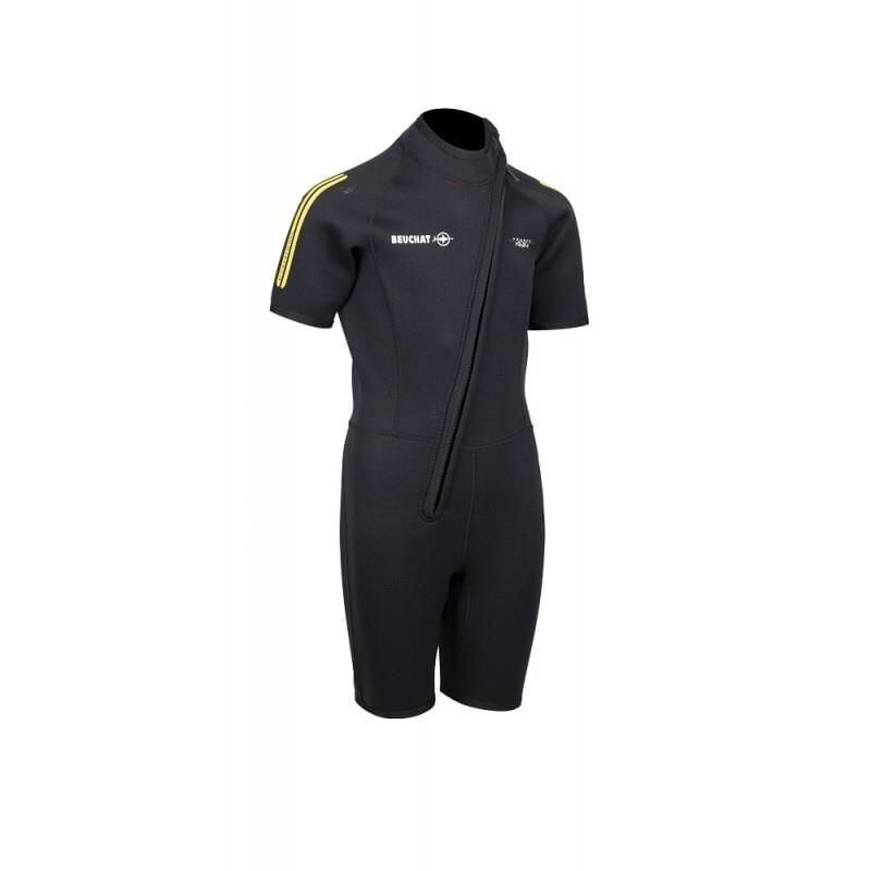 BEUCHAT 1DIVE 3 mm Çocuk Shorty (Önden Fermuarlı) Siyah - 8-10 Yaş