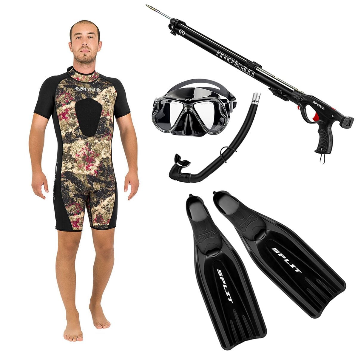 Apnea 5 Parça Zıpkınla Dalış seti