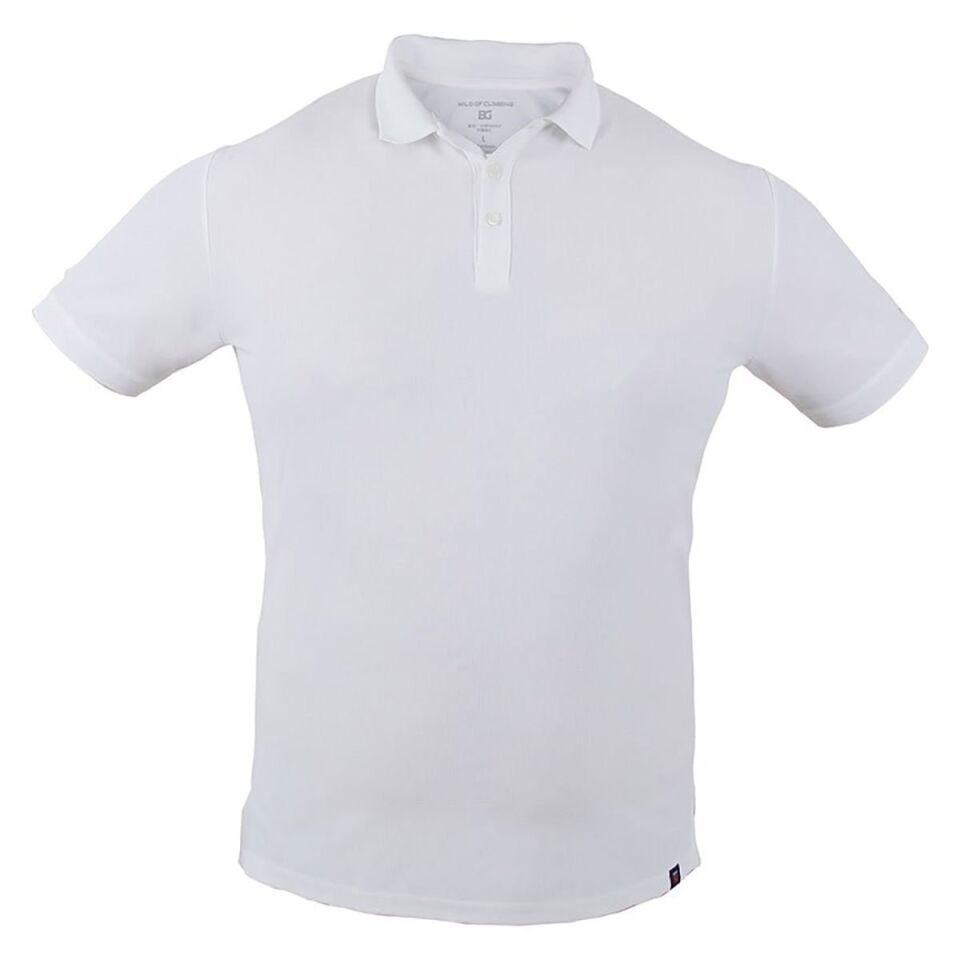 Milo Kurtka Polo Erkek T-Shirt Beyaz - L