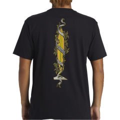 Quiksilver Step Up Mor Erkek T-Shirt