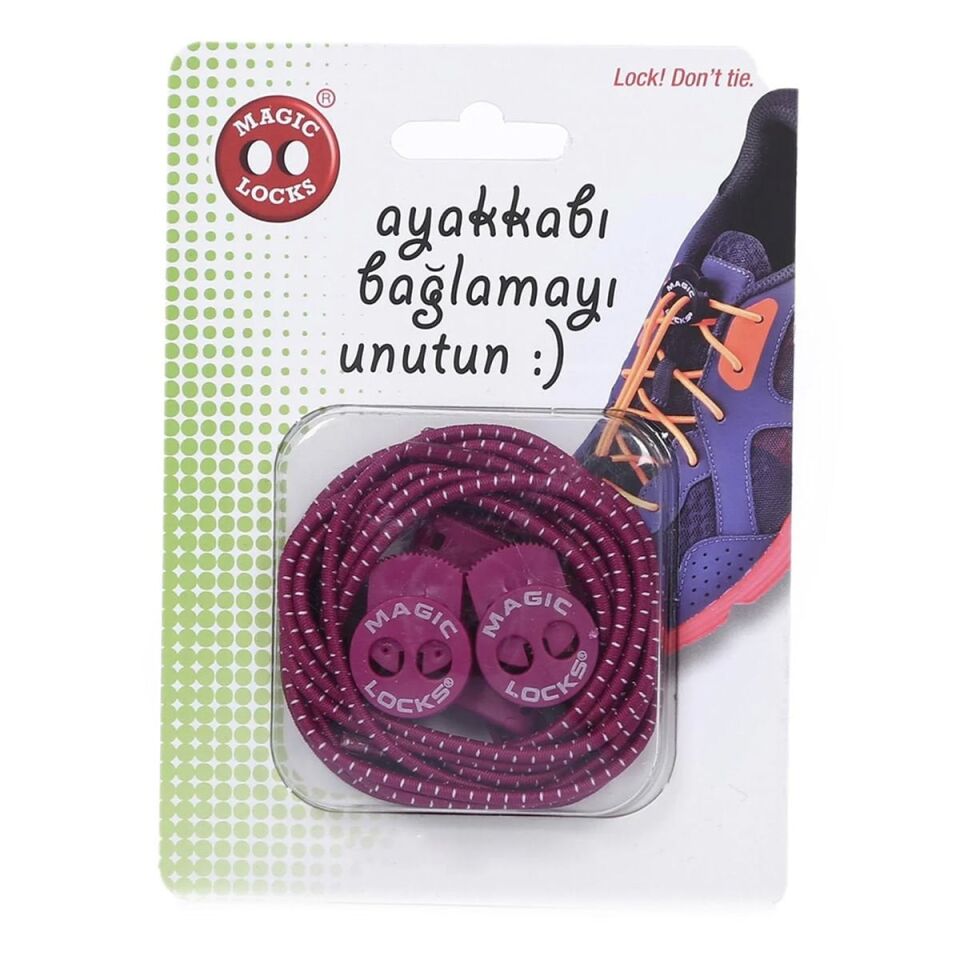 Magic Locks Ayakkabı Bağcığı Fuşya