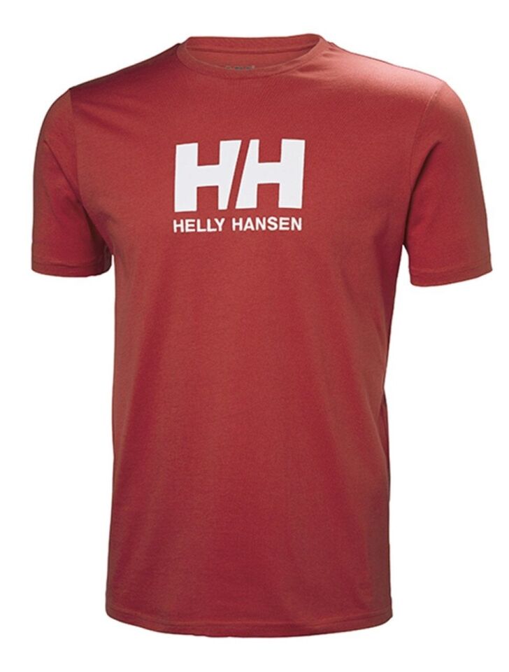 Helly Hansen Logo Erkek T-Shirt Kırmızı - S