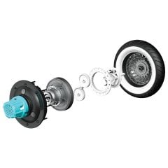 Razor Pocket Mod Petite Elektrikli Motorsiklet Mavi