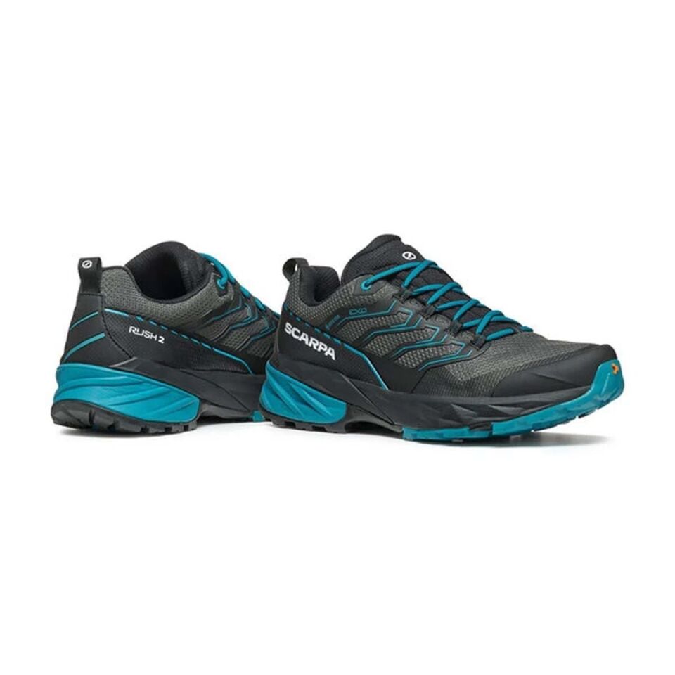 Scarpa Rush Gore-Tex Unisex Ayakkabı Siyah-Mavi - 38