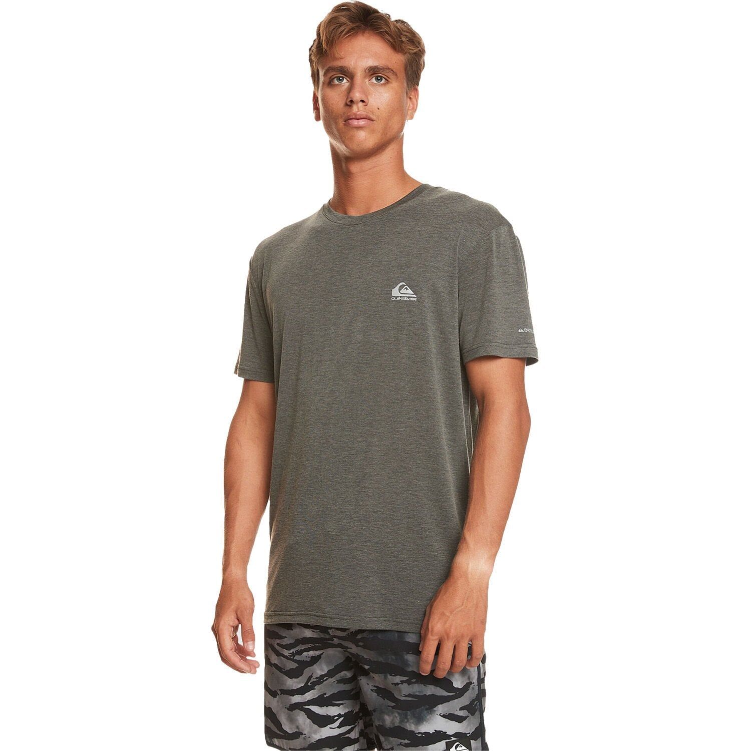 Quiksilver Coastal Run SS Erkek T-Shirt Füme - M