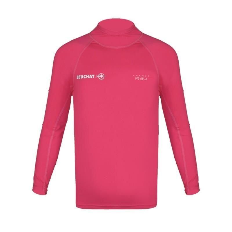 BEUCHAT Rashguard Çocuk, ATOLL Uzun Kol, Pembe 8-10 yaş