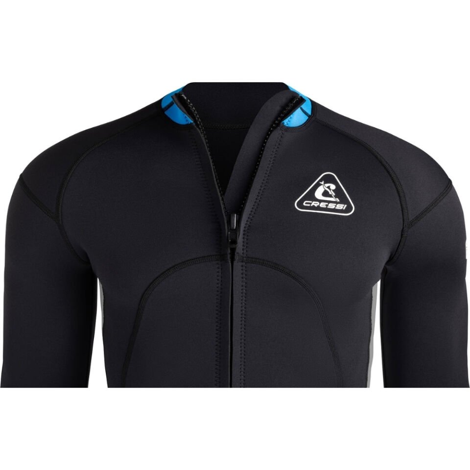 Cressi Guardian Man Dalış Ceketi BLACK-BLUE - 2MM - 2XL - NO:6