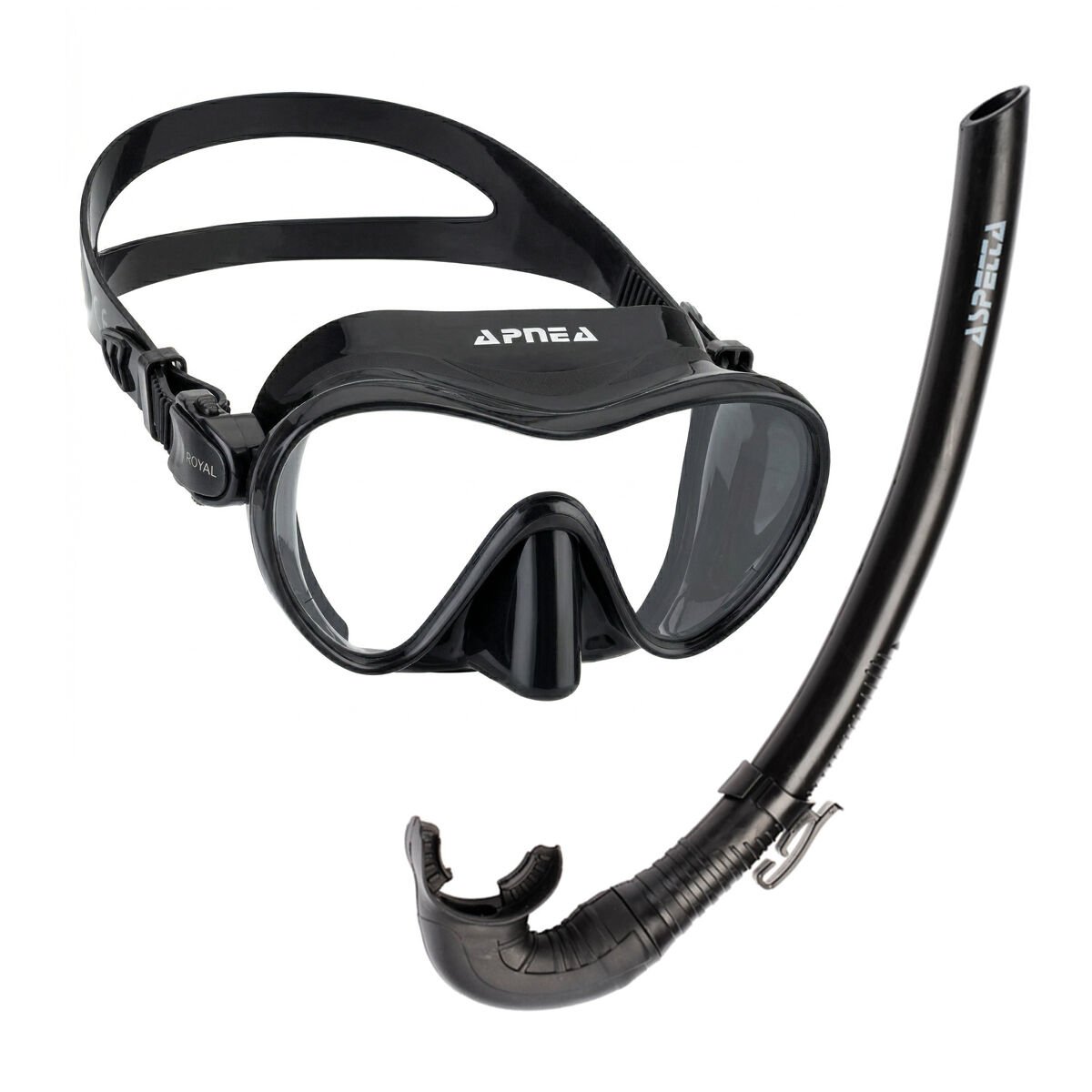 Apnea Royal Maske Şnorkel Set Siyah