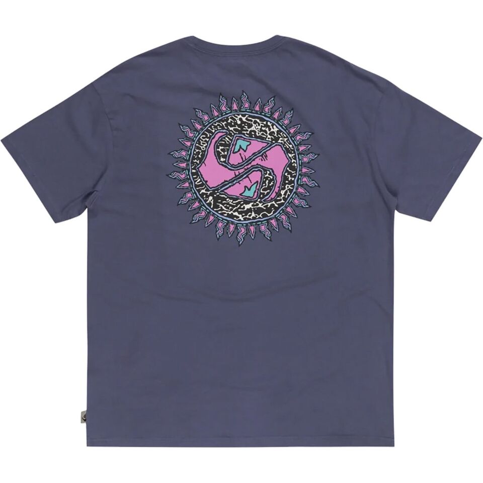 Quiksilver Spin Cycle SS Erkek T-Shirt Mor - XL
