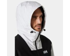Helly Hansan Ervik Erkek Yağmurluk Siyah-Beyaz - M