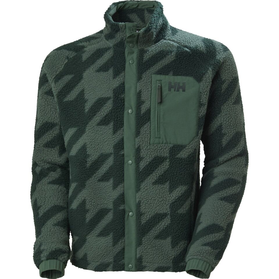 Helly Hansen Panorama Printed Pile Snap Erkek Polar Yeşil - M