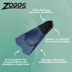 Zoggs Eco Short Blade Fins Unisex Palet