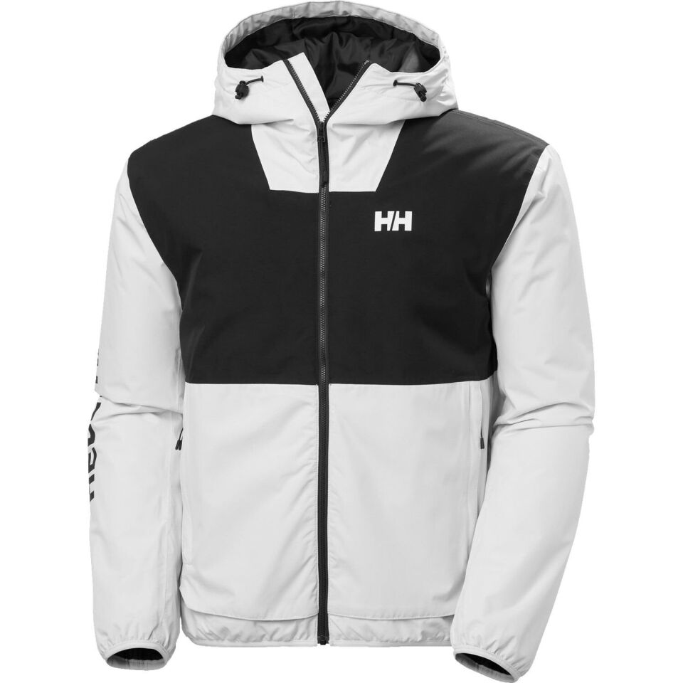 Helly Hansen Ervik Erkek Yağmurluk Siyah-Beyaz - L