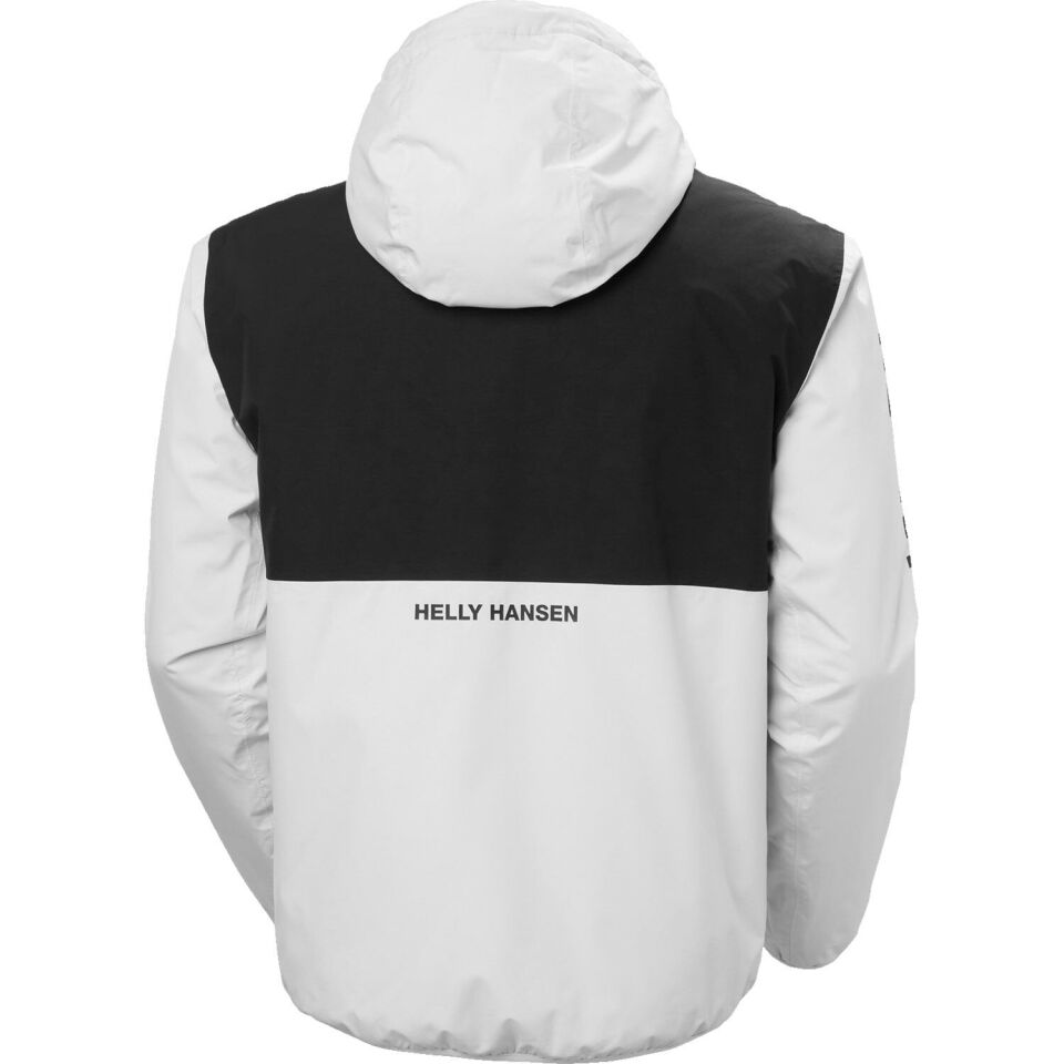 Helly Hansen Ervik Erkek Yağmurluk Siyah-Beyaz - L