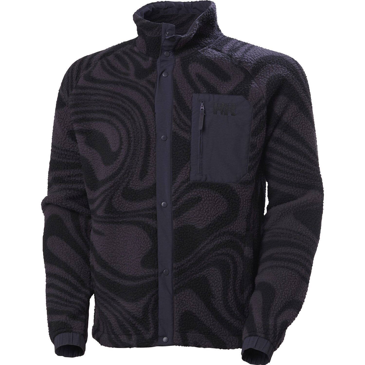 Helly Hansen Panorama Printed Pile Snap Erkek Polar Mor - S