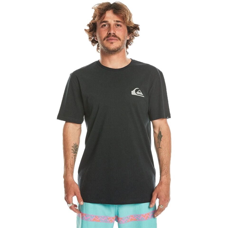 Quiksilver Mw Mini Logo SS Erkek T-Shirt Siyah - L