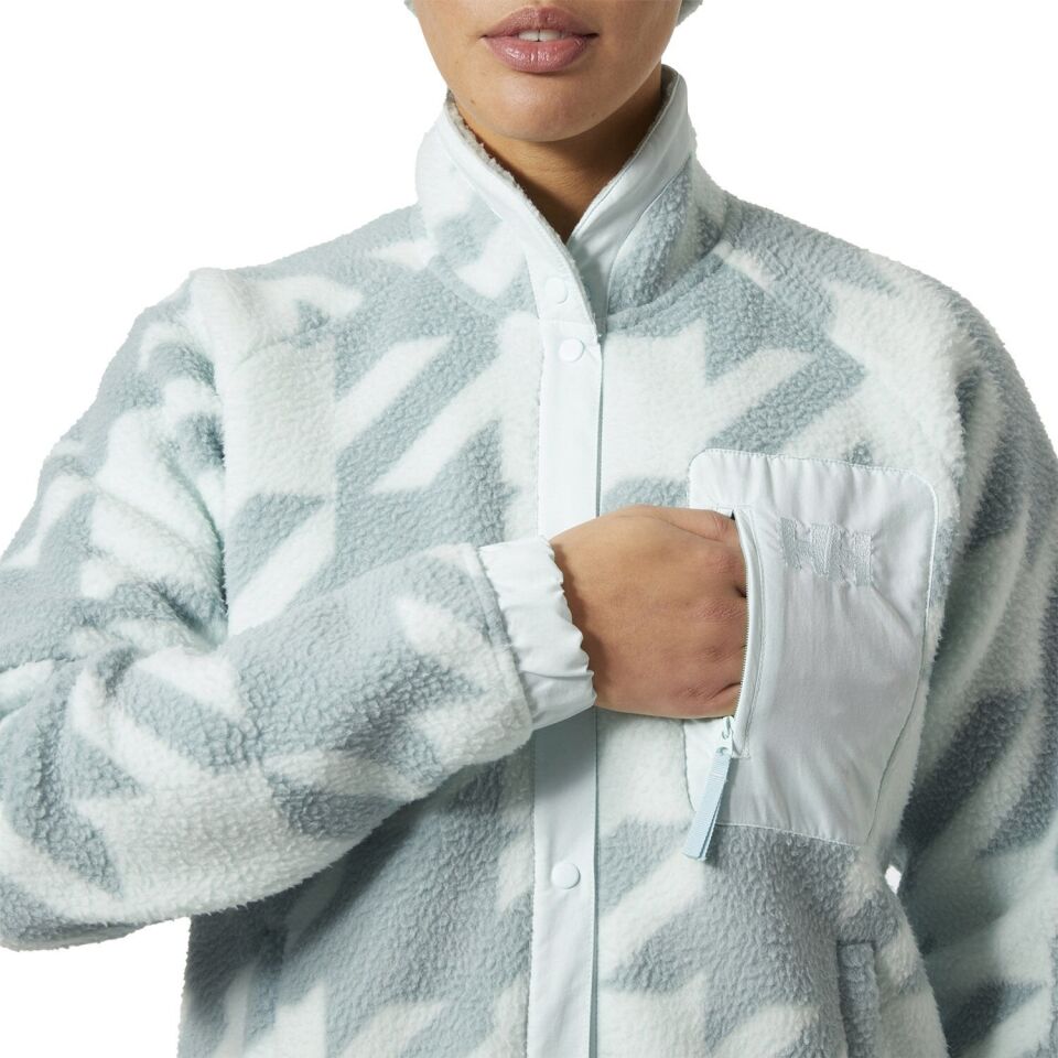 Helly Hansen Imperial Printed Pile Snap Kadın Polar Yeşil - L