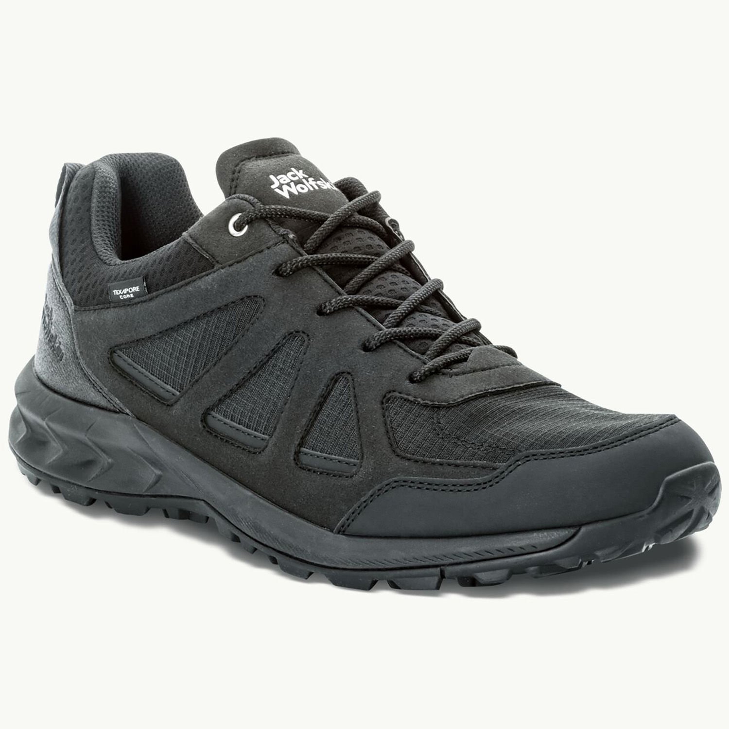 Jack Wolfskin Woodland 2 Texapore Low Erkek Ayakkabı Siyah - 43