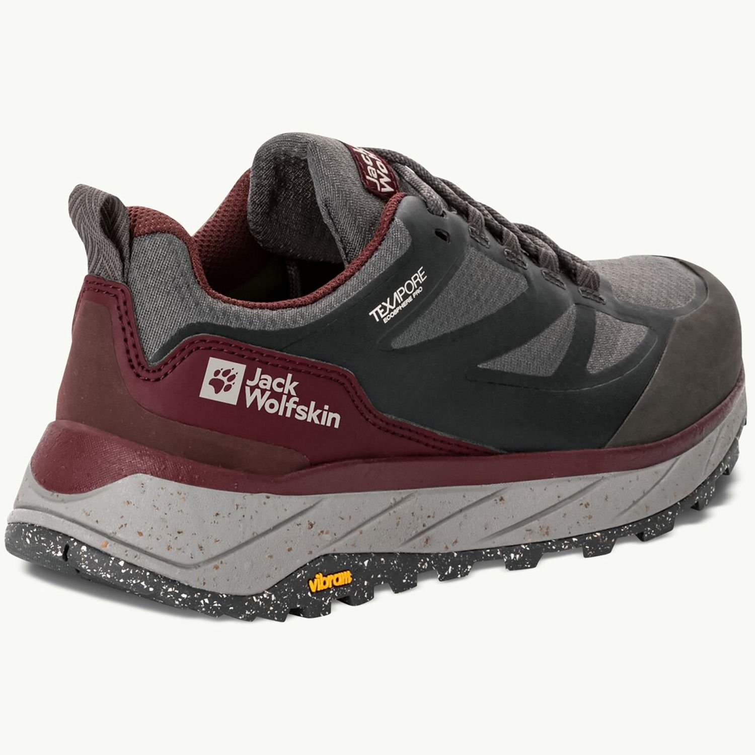Jack Wolfskin Terraventure Texapore Low Kadın Ayakkabı Gri-Bordo - 39