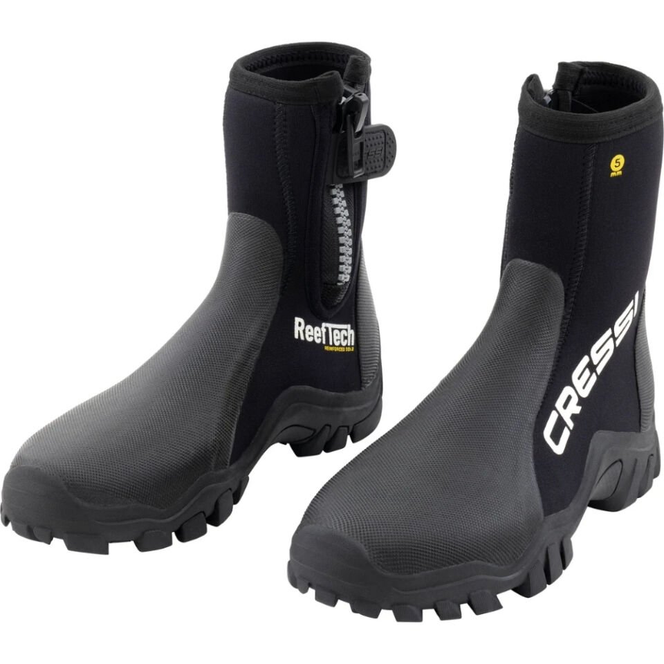 Cressi Reeftech RS Dalış Çizmesi BLACK - 5MM - 2XL -46-47