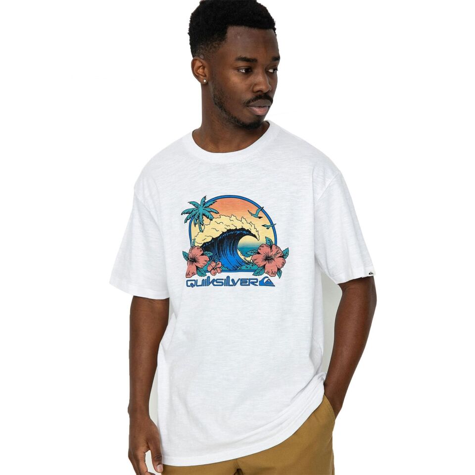 Quiksilver Riding Today SS Erkek T-Shirt Beyaz - XL