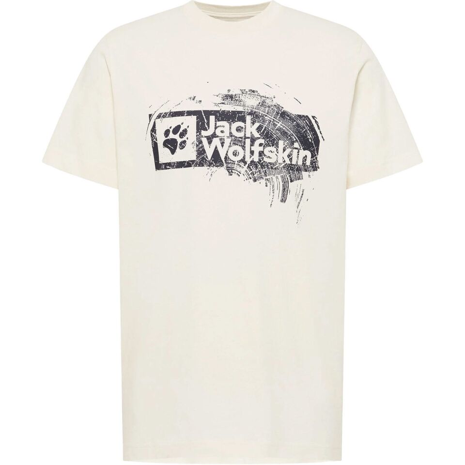 Jack Wolfskin Brand Tee Erkek T-Shirt Beyaz - XL