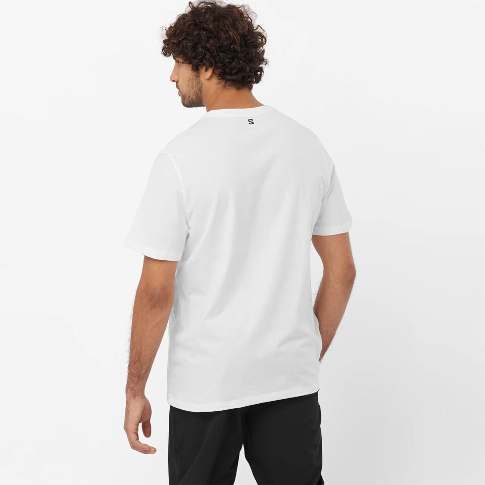 Salomon Graphic SS Tee Erkek T-Shirt Beyaz - 2XL