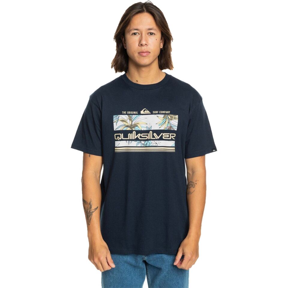 Quiksilver Tropical Rainbow SS Erkek T-Shirt Lacivert - L