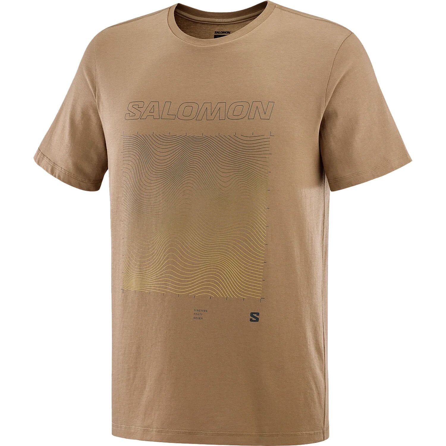 Salomon Graphic SS Tee Erkek T-Shirt Kahverengi - S