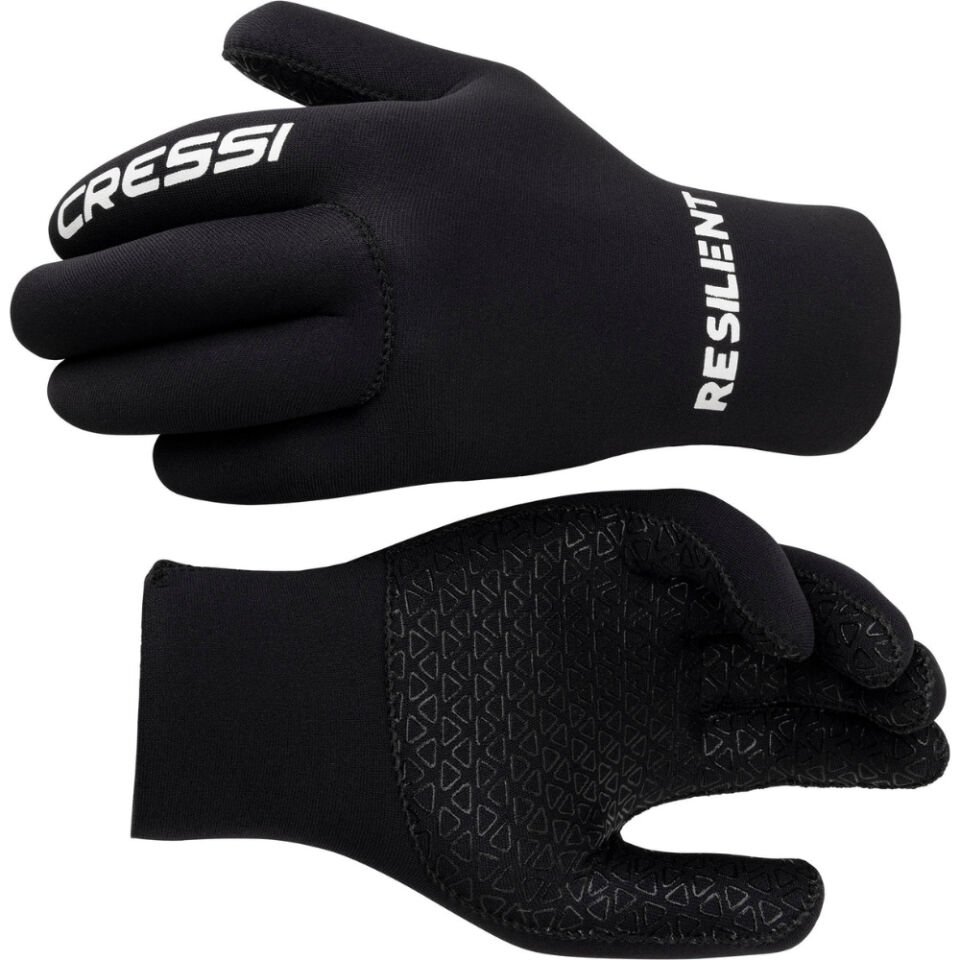 Cressi Resilient Dalış Eldiveni BLACK - 2MM - M