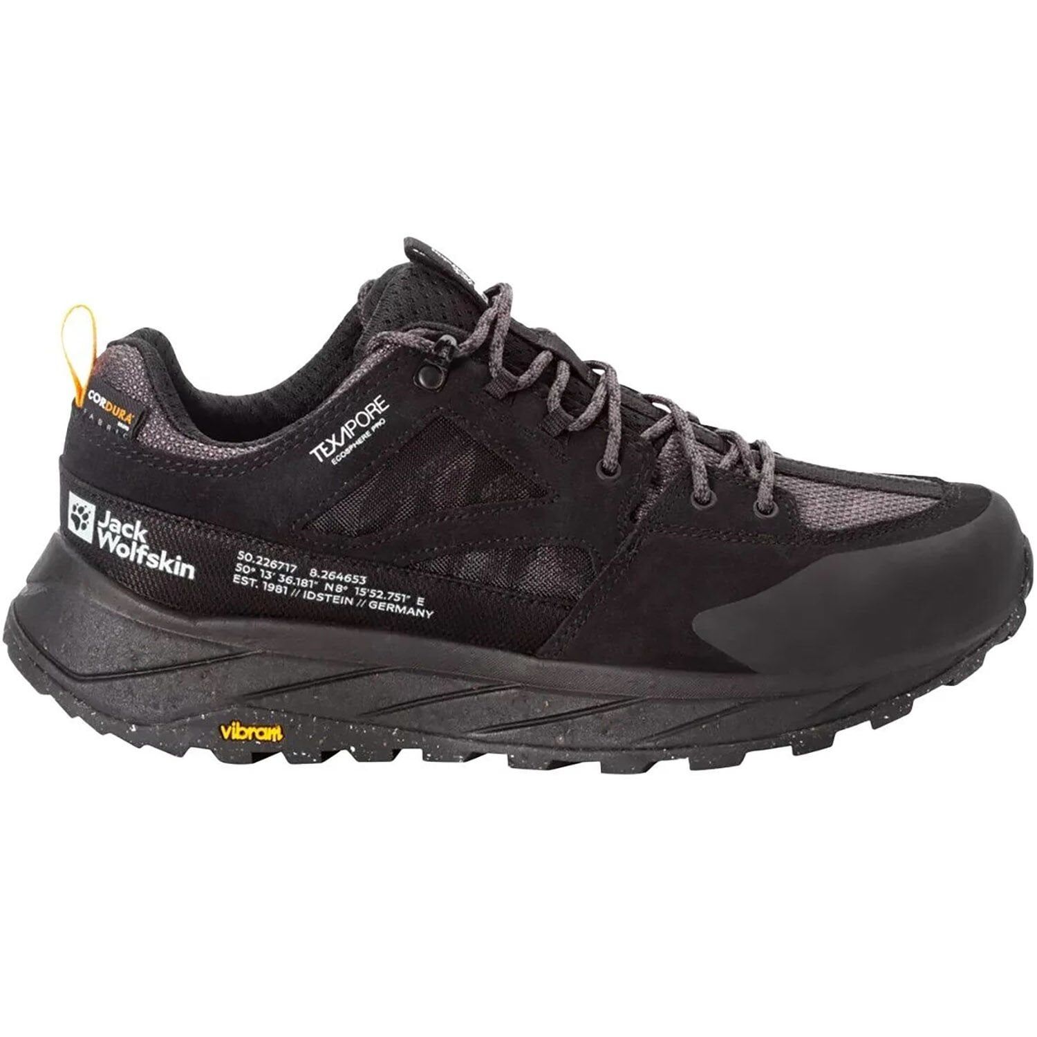 Jack Wolfskin Terraquest Texapore Low Erkek Ayakkabı Siyah - 42,5