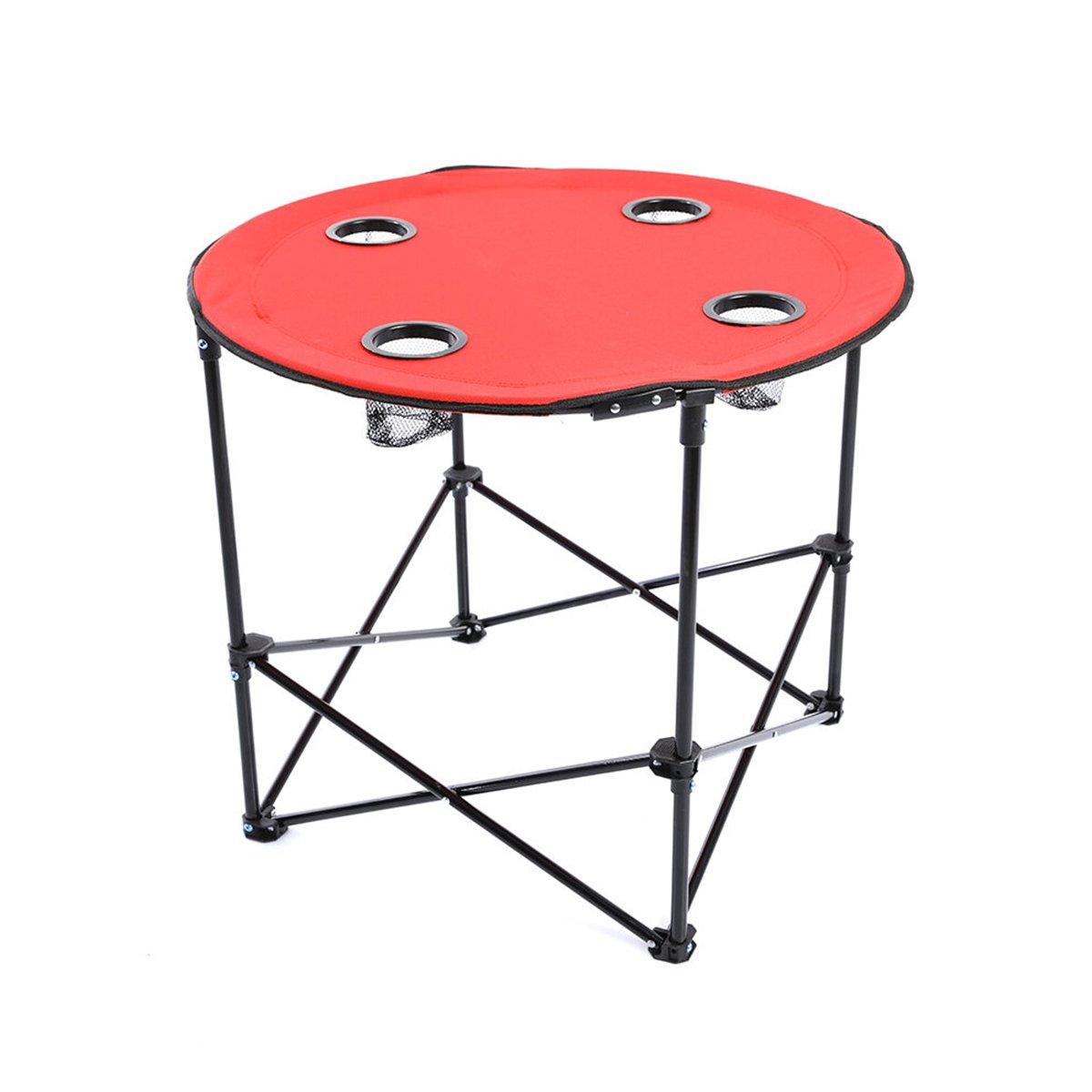 Apnea Kamp Masası Yuvarlak Kırmızı