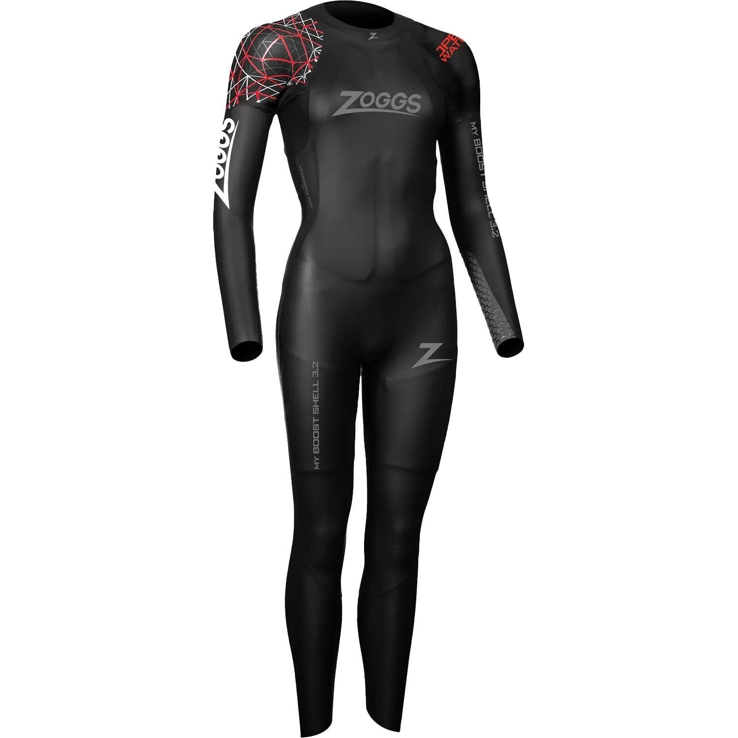 Zoggs OW MyBoost Shell FS 3.2mm Open Water Wetsuit Wm Siyah - M