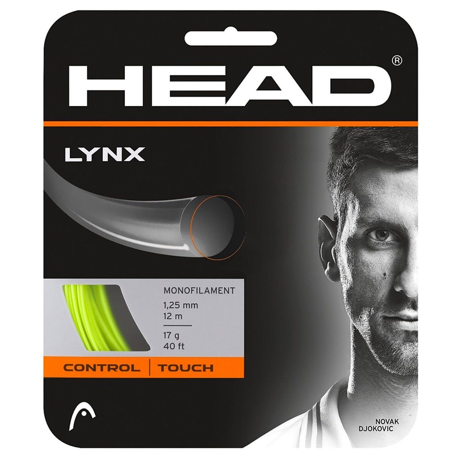 Head Lynx 1.25 Fosforlu Yeşil Tekli Kordaj