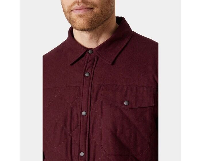 Helly Hansen Isfjord Insulated Shacket Erkek Gömlek Bordo - M