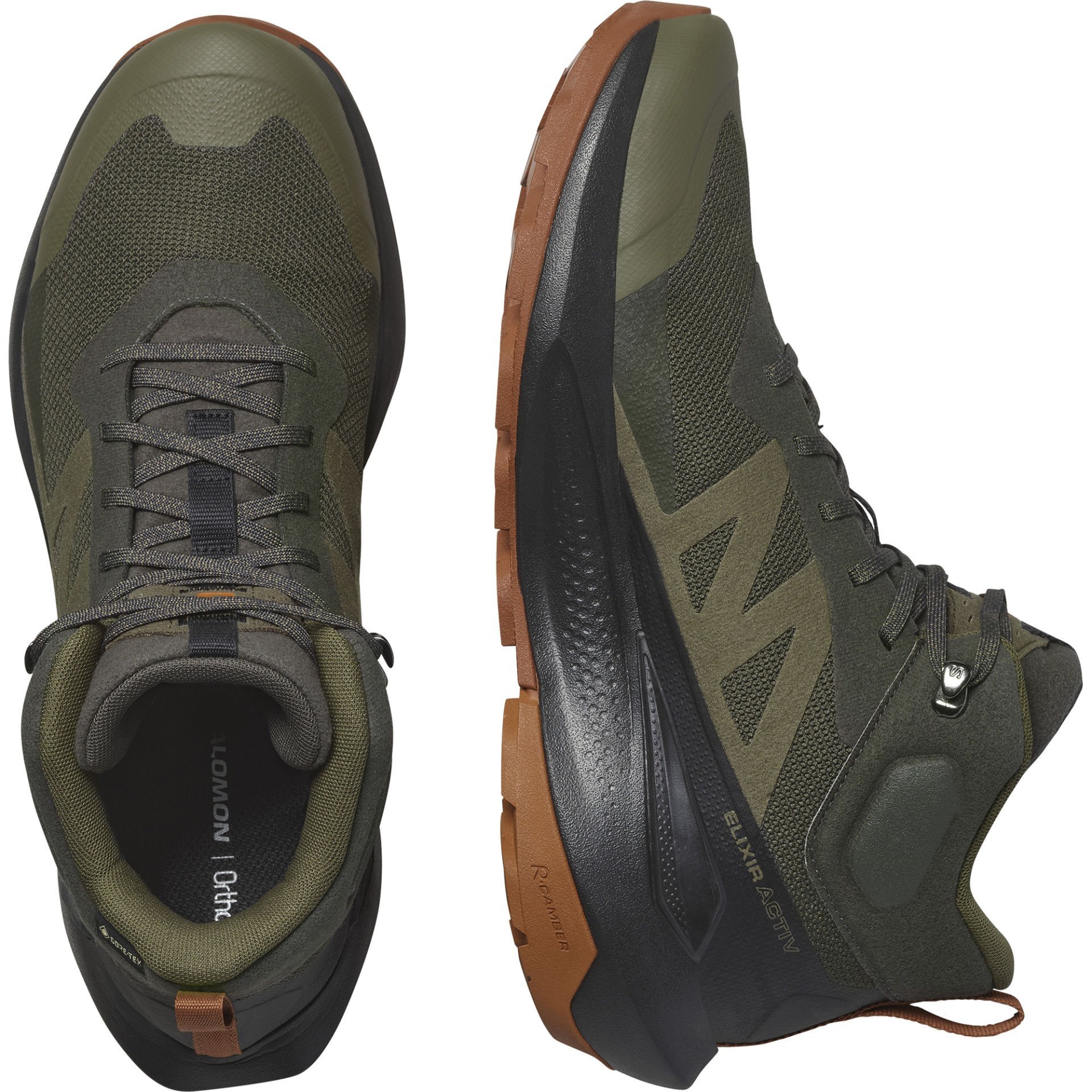 Salomon Elixir Activ Mid Gore-Tex Erkek Bot Yeşil - 41