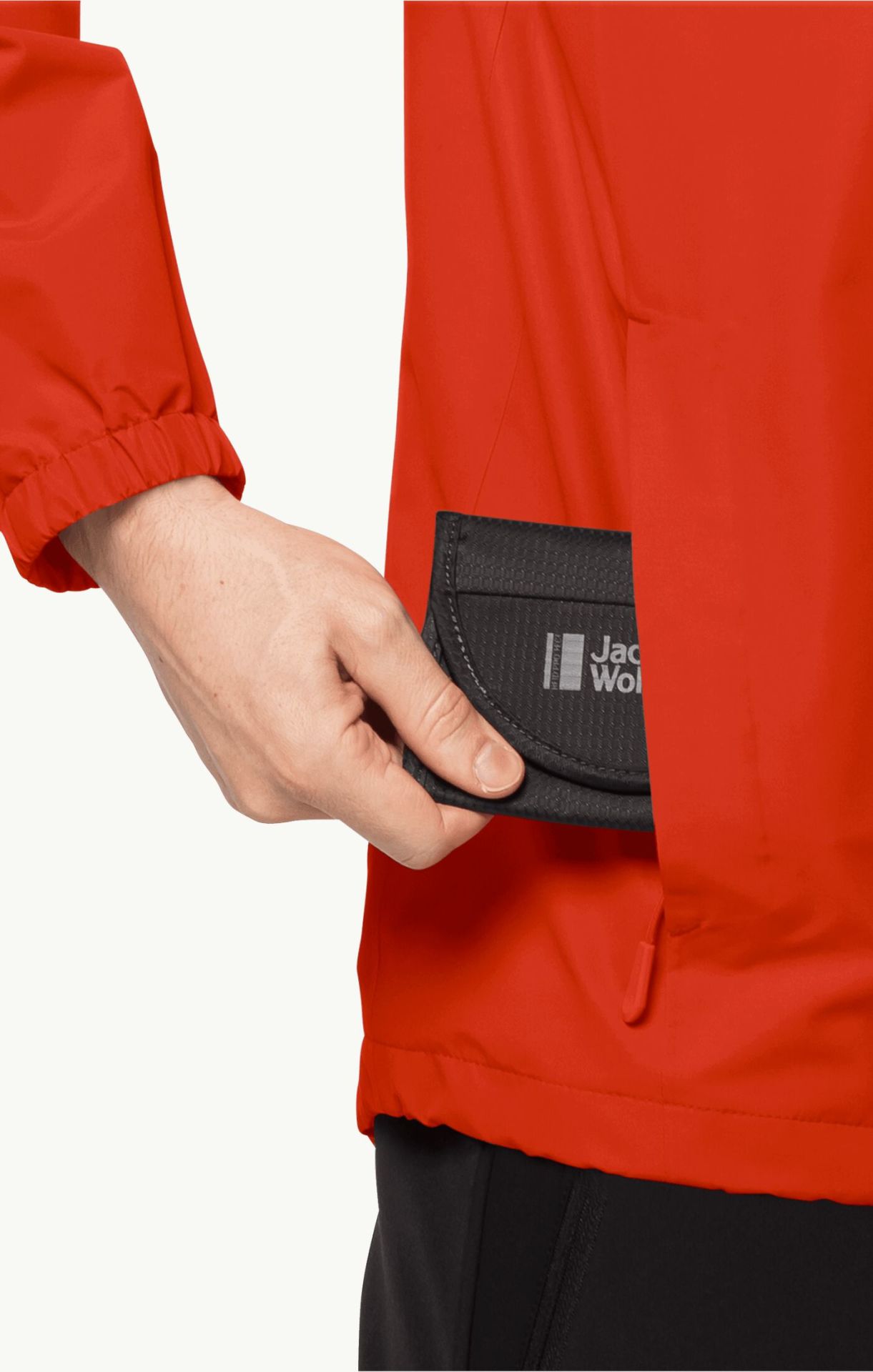 Jack Wolfskin Stormy Point 2L Erkek Yağmurluk Kırmızı - XL
