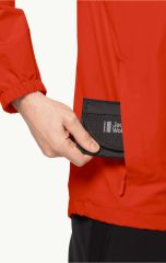 Jack Wolfskin Stormy Point 2L Erkek Yağmurluk Kırmızı - XL