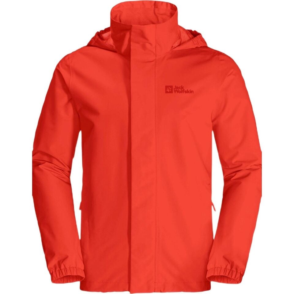 Jack Wolfskin Stormy Point 2L Erkek Yağmurluk Kırmızı - L