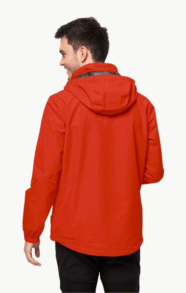 Jack Wolfskin Stormy Point 2L Erkek Yağmurluk Kırmızı - XL