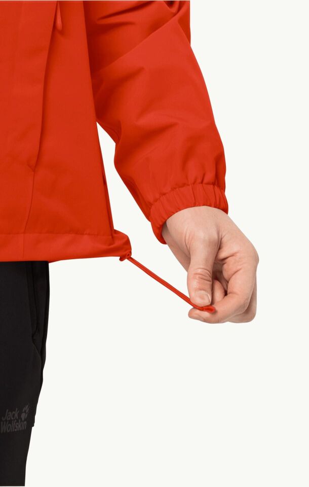 Jack Wolfskin Stormy Point 2L Erkek Yağmurluk Kırmızı - XL