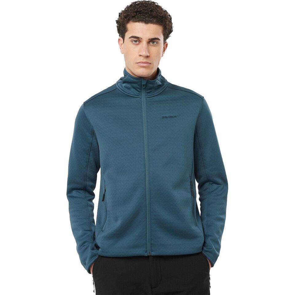 Salomon Sntial Midfleece Erkek Polar Lacivert - L