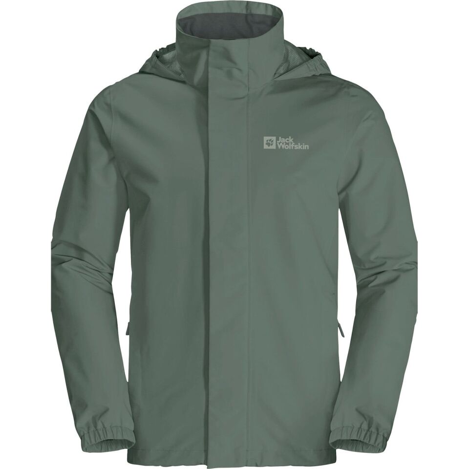 Jack Wolfskin Stormy Point 2L Erkek Yağmurluk Yeşil - XXL