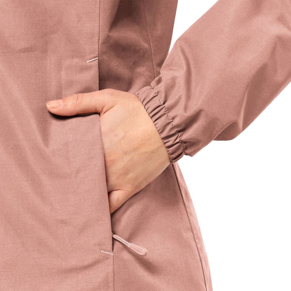 Jack Wolfskin Stormy Point 2L Kadın Yağmurluk Pembe - S