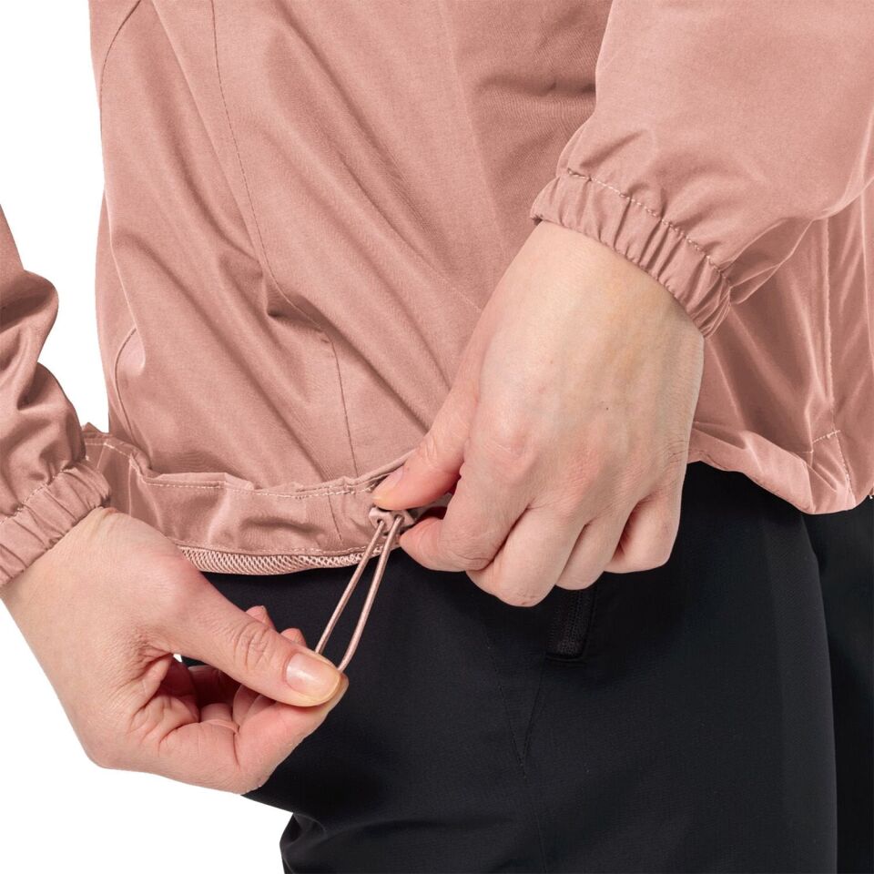 Jack Wolfskin Stormy Point 2L Kadın Yağmurluk Pembe - XS