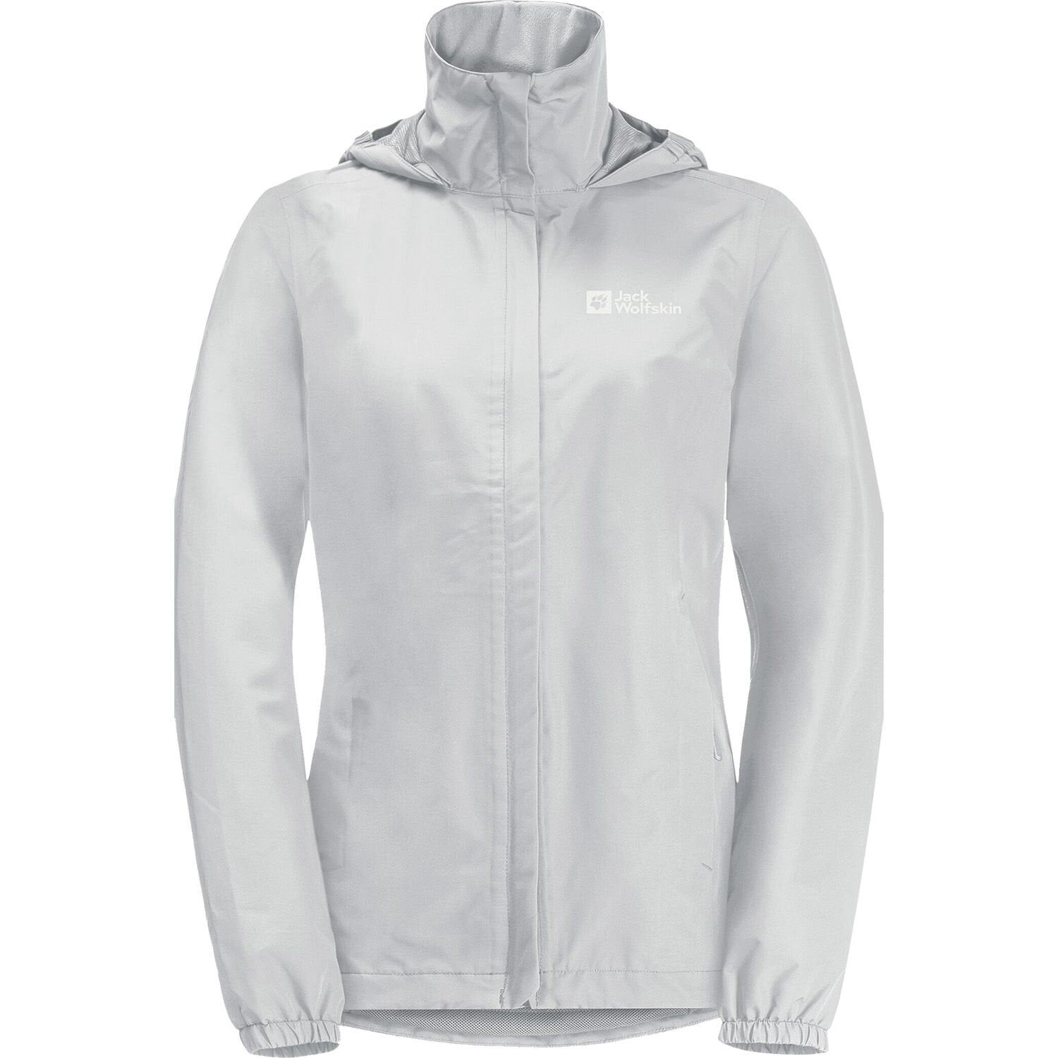 Jack Wolfskin Stormy Point 2L Kadın Yağmurluk Gri - L