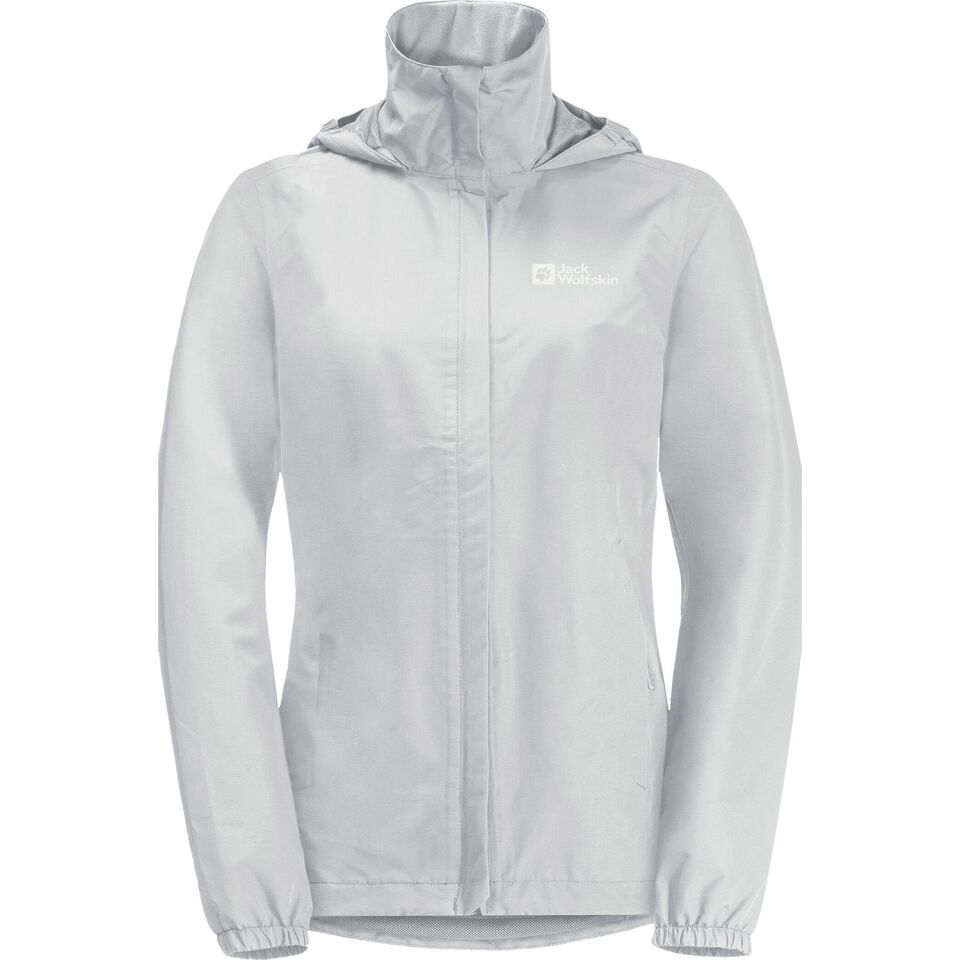 Jack Wolfskin Stormy Point 2L Kadın Yağmurluk Gri - L