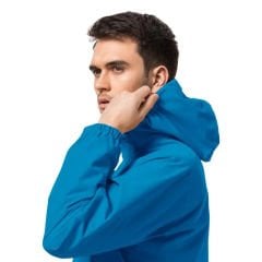Jack Wolfskin Stormy Point 2L Erkek Yağmurluk MAVİ - XXL