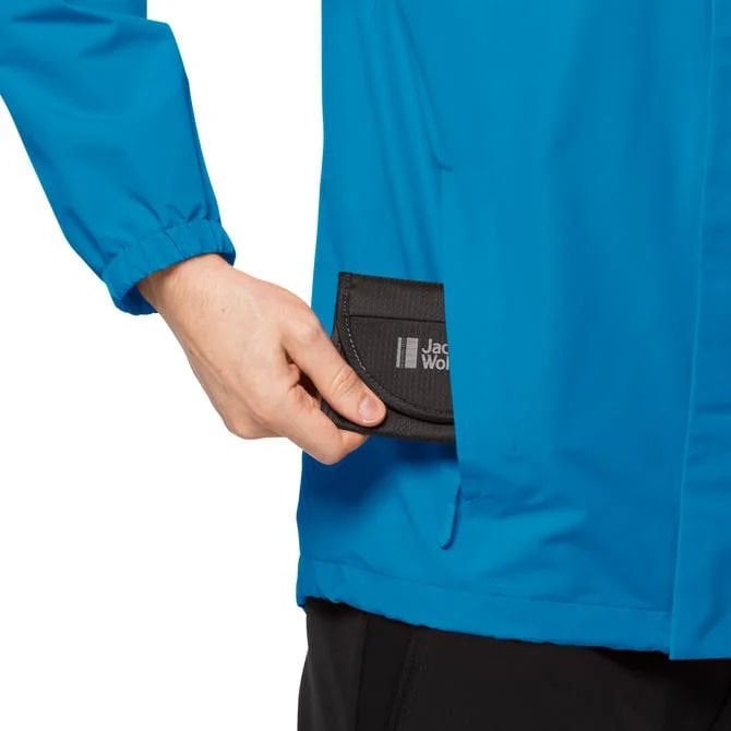 Jack Wolfskin Stormy Point 2L Erkek Yağmurluk MAVİ - XXL