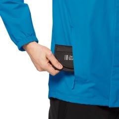 Jack Wolfskin Stormy Point 2L Erkek Yağmurluk MAVİ - XXL